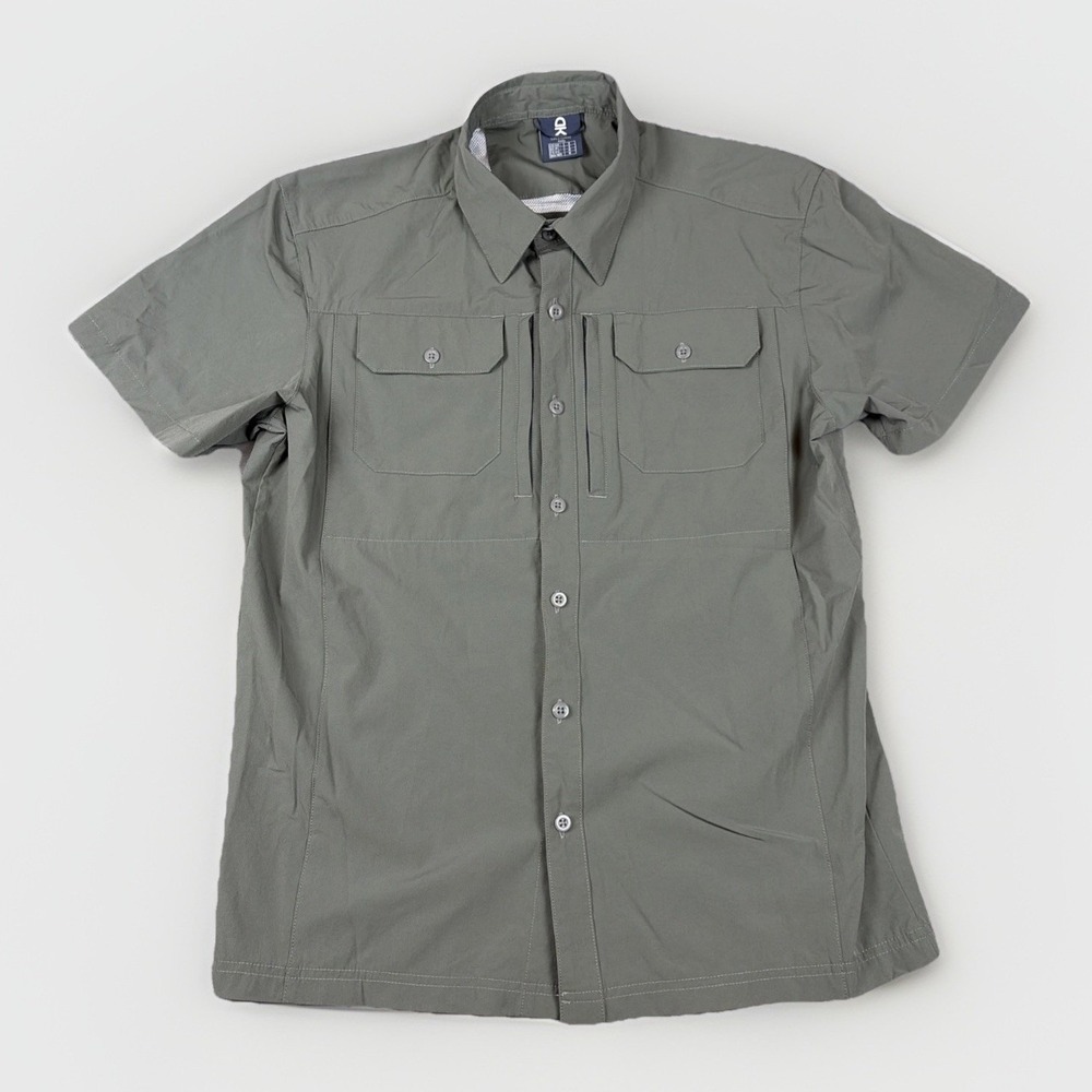 Little Donkey Andy Hiking Shirt‎ Mens Small Green Short Sleeve Stretch Outdoor